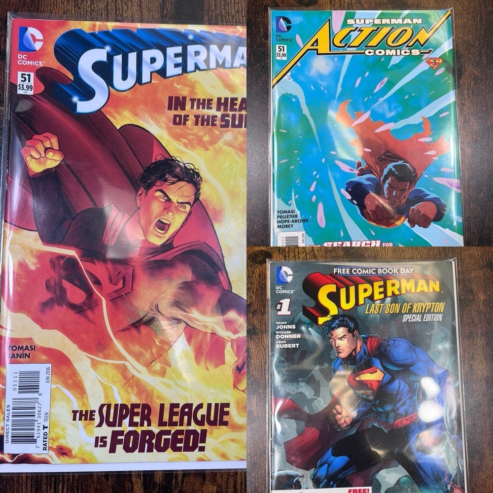 Lot Of 3 Superman #51 Vol. 3 2016 DC Comics High Grade Comic Book